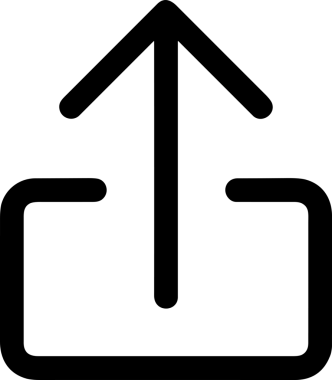 Siyah ve Beyaz Logo Simgesi PNG Biçimini Yükle. Web Sitesi Düğmesi, Mobil Uygulama Arayüzü, Dosya Aktarımı, Belge Paylaşımı, Bulut Depolama ve Veri Yedekleme için Minimalist Düz Tasarımlı Tek Renkli Ok Gönderme İşareti Grafiksel Elemanı