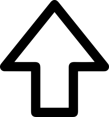 Siyah ve Beyaz Logo Simgesi PNG Biçimini Yükle. Web Sitesi Düğmesi, Mobil Uygulama Arayüzü, Dosya Aktarımı, Belge Paylaşımı, Bulut Depolama ve Veri Yedekleme için Minimalist Düz Tasarımlı Tek Renkli Ok Gönderme İşareti Grafiksel Elemanı