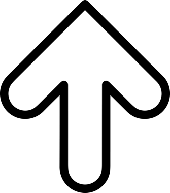 Siyah ve Beyaz Logo Simgesi PNG Biçimini Yükle. Web Sitesi Düğmesi, Mobil Uygulama Arayüzü, Dosya Aktarımı, Belge Paylaşımı, Bulut Depolama ve Veri Yedekleme için Minimalist Düz Tasarımlı Tek Renkli Ok Gönderme İşareti Grafiksel Elemanı