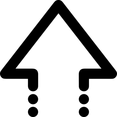 Siyah ve Beyaz Logo Simgesi PNG Biçimini Yükle. Web Sitesi Düğmesi, Mobil Uygulama Arayüzü, Dosya Aktarımı, Belge Paylaşımı, Bulut Depolama ve Veri Yedekleme için Minimalist Düz Tasarımlı Tek Renkli Ok Gönderme İşareti Grafiksel Elemanı
