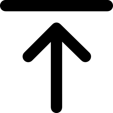 Siyah ve Beyaz Logo Simgesi PNG Biçimini Yükle. Web Sitesi Düğmesi, Mobil Uygulama Arayüzü, Dosya Aktarımı, Belge Paylaşımı, Bulut Depolama ve Veri Yedekleme için Minimalist Düz Tasarımlı Tek Renkli Ok Gönderme İşareti Grafiksel Elemanı