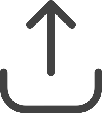 Siyah ve Beyaz Logo Simgesi PNG Biçimini Yükle. Web Sitesi Düğmesi, Mobil Uygulama Arayüzü, Dosya Aktarımı, Belge Paylaşımı, Bulut Depolama ve Veri Yedekleme için Minimalist Düz Tasarımlı Tek Renkli Ok Gönderme İşareti Grafiksel Elemanı