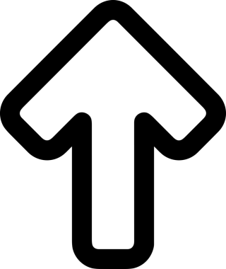 Siyah ve Beyaz Logo Simgesi PNG Biçimini Yükle. Web Sitesi Düğmesi, Mobil Uygulama Arayüzü, Dosya Aktarımı, Belge Paylaşımı, Bulut Depolama ve Veri Yedekleme için Minimalist Düz Tasarımlı Tek Renkli Ok Gönderme İşareti Grafiksel Elemanı