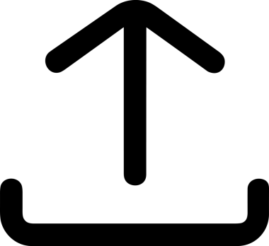 Siyah ve Beyaz Logo Simgesi PNG Biçimini Yükle. Web Sitesi Düğmesi, Mobil Uygulama Arayüzü, Dosya Aktarımı, Belge Paylaşımı, Bulut Depolama ve Veri Yedekleme için Minimalist Düz Tasarımlı Tek Renkli Ok Gönderme İşareti Grafiksel Elemanı