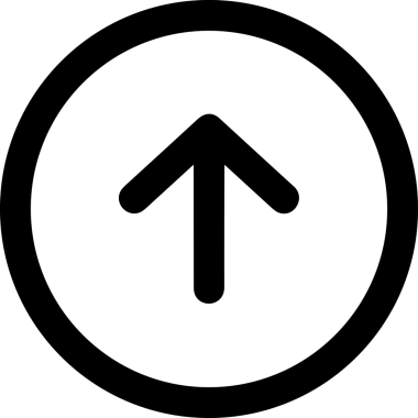 Siyah ve Beyaz Logo Simgesi PNG Biçimini Yükle. Web Sitesi Düğmesi, Mobil Uygulama Arayüzü, Dosya Aktarımı, Belge Paylaşımı, Bulut Depolama ve Veri Yedekleme için Minimalist Düz Tasarımlı Tek Renkli Ok Gönderme İşareti Grafiksel Elemanı