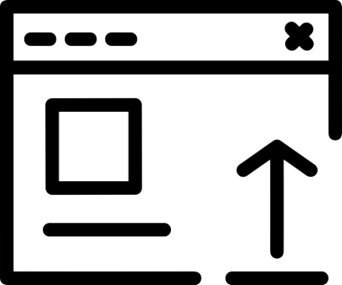 Siyah ve Beyaz Logo Simgesi PNG Biçimini Yükle. Web Sitesi Düğmesi, Mobil Uygulama Arayüzü, Dosya Aktarımı, Belge Paylaşımı, Bulut Depolama ve Veri Yedekleme için Minimalist Düz Tasarımlı Tek Renkli Ok Gönderme İşareti Grafiksel Elemanı