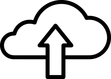 Siyah ve Beyaz Logo Simgesi PNG Biçimini Yükle. Web Sitesi Düğmesi, Mobil Uygulama Arayüzü, Dosya Aktarımı, Belge Paylaşımı, Bulut Depolama ve Veri Yedekleme için Minimalist Düz Tasarımlı Tek Renkli Ok Gönderme İşareti Grafiksel Elemanı