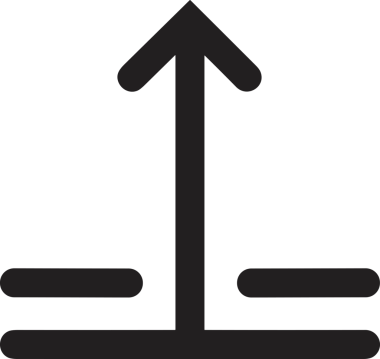 Siyah ve Beyaz Logo Simgesi PNG Biçimini Yükle. Web Sitesi Düğmesi, Mobil Uygulama Arayüzü, Dosya Aktarımı, Belge Paylaşımı, Bulut Depolama ve Veri Yedekleme için Minimalist Düz Tasarımlı Tek Renkli Ok Gönderme İşareti Grafiksel Elemanı