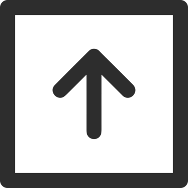 Siyah ve Beyaz Logo Simgesi PNG Biçimini Yükle. Web Sitesi Düğmesi, Mobil Uygulama Arayüzü, Dosya Aktarımı, Belge Paylaşımı, Bulut Depolama ve Veri Yedekleme için Minimalist Düz Tasarımlı Tek Renkli Ok Gönderme İşareti Grafiksel Elemanı