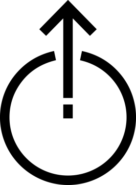 Siyah ve Beyaz Logo Simgesi PNG Biçimini Yükle. Web Sitesi Düğmesi, Mobil Uygulama Arayüzü, Dosya Aktarımı, Belge Paylaşımı, Bulut Depolama ve Veri Yedekleme için Minimalist Düz Tasarımlı Tek Renkli Ok Gönderme İşareti Grafiksel Elemanı