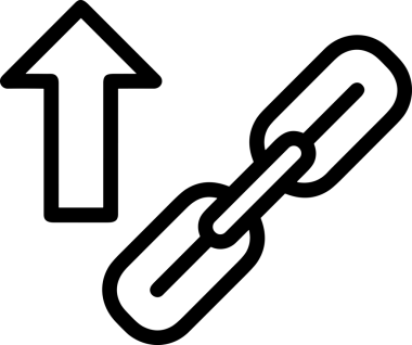 Siyah ve Beyaz Logo Simgesi PNG Biçimini Yükle. Web Sitesi Düğmesi, Mobil Uygulama Arayüzü, Dosya Aktarımı, Belge Paylaşımı, Bulut Depolama ve Veri Yedekleme için Minimalist Düz Tasarımlı Tek Renkli Ok Gönderme İşareti Grafiksel Elemanı