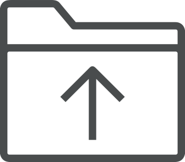 Siyah ve Beyaz Logo Simgesi PNG Biçimini Yükle. Web Sitesi Düğmesi, Mobil Uygulama Arayüzü, Dosya Aktarımı, Belge Paylaşımı, Bulut Depolama ve Veri Yedekleme için Minimalist Düz Tasarımlı Tek Renkli Ok Gönderme İşareti Grafiksel Elemanı