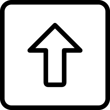 Siyah ve Beyaz Logo Simgesi PNG Biçimini Yükle. Web Sitesi Düğmesi, Mobil Uygulama Arayüzü, Dosya Aktarımı, Belge Paylaşımı, Bulut Depolama ve Veri Yedekleme için Minimalist Düz Tasarımlı Tek Renkli Ok Gönderme İşareti Grafiksel Elemanı