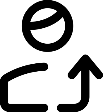 Siyah ve Beyaz Logo Simgesi PNG Biçimini Yükle. Web Sitesi Düğmesi, Mobil Uygulama Arayüzü, Dosya Aktarımı, Belge Paylaşımı, Bulut Depolama ve Veri Yedekleme için Minimalist Düz Tasarımlı Tek Renkli Ok Gönderme İşareti Grafiksel Elemanı