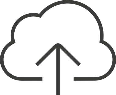 Siyah ve Beyaz Logo Simgesi PNG Biçimini Yükle. Web Sitesi Düğmesi, Mobil Uygulama Arayüzü, Dosya Aktarımı, Belge Paylaşımı, Bulut Depolama ve Veri Yedekleme için Minimalist Düz Tasarımlı Tek Renkli Ok Gönderme İşareti Grafiksel Elemanı