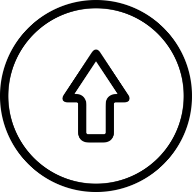 Siyah ve Beyaz Logo Simgesi PNG Biçimini Yükle. Web Sitesi Düğmesi, Mobil Uygulama Arayüzü, Dosya Aktarımı, Belge Paylaşımı, Bulut Depolama ve Veri Yedekleme için Minimalist Düz Tasarımlı Tek Renkli Ok Gönderme İşareti Grafiksel Elemanı