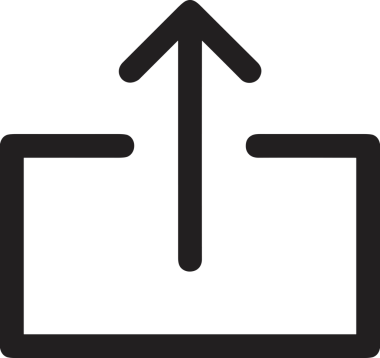 Siyah ve Beyaz Logo Simgesi PNG Biçimini Yükle. Web Sitesi Düğmesi, Mobil Uygulama Arayüzü, Dosya Aktarımı, Belge Paylaşımı, Bulut Depolama ve Veri Yedekleme için Minimalist Düz Tasarımlı Tek Renkli Ok Gönderme İşareti Grafiksel Elemanı