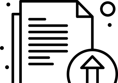 Siyah ve Beyaz Logo Simgesi PNG Biçimini Yükle. Web Sitesi Düğmesi, Mobil Uygulama Arayüzü, Dosya Aktarımı, Belge Paylaşımı, Bulut Depolama ve Veri Yedekleme için Minimalist Düz Tasarımlı Tek Renkli Ok Gönderme İşareti Grafiksel Elemanı