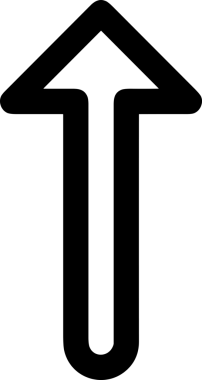 Siyah ve Beyaz Logo Simgesi PNG Biçimini Yükle. Web Sitesi Düğmesi, Mobil Uygulama Arayüzü, Dosya Aktarımı, Belge Paylaşımı, Bulut Depolama ve Veri Yedekleme için Minimalist Düz Tasarımlı Tek Renkli Ok Gönderme İşareti Grafiksel Elemanı