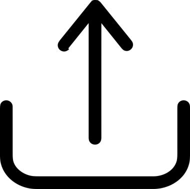 Siyah ve Beyaz Logo Simgesi PNG Biçimini Yükle. Web Sitesi Düğmesi, Mobil Uygulama Arayüzü, Dosya Aktarımı, Belge Paylaşımı, Bulut Depolama ve Veri Yedekleme için Minimalist Düz Tasarımlı Tek Renkli Ok Gönderme İşareti Grafiksel Elemanı