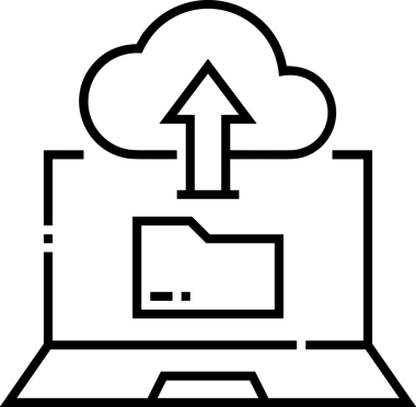 Siyah ve Beyaz Logo Simgesi PNG Biçimini Yükle. Web Sitesi Düğmesi, Mobil Uygulama Arayüzü, Dosya Aktarımı, Belge Paylaşımı, Bulut Depolama ve Veri Yedekleme için Minimalist Düz Tasarımlı Tek Renkli Ok Gönderme İşareti Grafiksel Elemanı