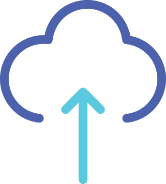 Siyah ve Beyaz Logo Simgesi PNG Biçimini Yükle. Web Sitesi Düğmesi, Mobil Uygulama Arayüzü, Dosya Aktarımı, Belge Paylaşımı, Bulut Depolama ve Veri Yedekleme için Minimalist Düz Tasarımlı Tek Renkli Ok Gönderme İşareti Grafiksel Elemanı