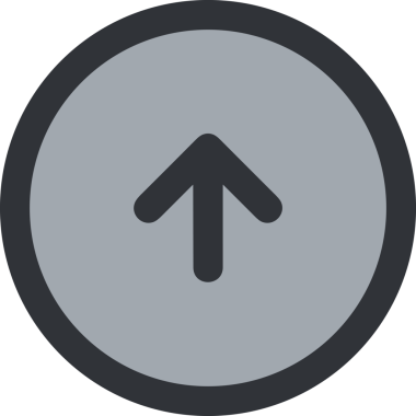 Siyah ve Beyaz Logo Simgesi PNG Biçimini Yükle. Web Sitesi Düğmesi, Mobil Uygulama Arayüzü, Dosya Aktarımı, Belge Paylaşımı, Bulut Depolama ve Veri Yedekleme için Minimalist Düz Tasarımlı Tek Renkli Ok Gönderme İşareti Grafiksel Elemanı