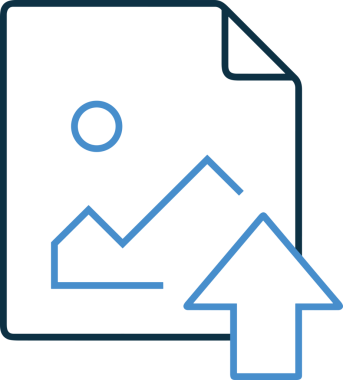 Siyah ve Beyaz Logo Simgesi PNG Biçimini Yükle. Web Sitesi Düğmesi, Mobil Uygulama Arayüzü, Dosya Aktarımı, Belge Paylaşımı, Bulut Depolama ve Veri Yedekleme için Minimalist Düz Tasarımlı Tek Renkli Ok Gönderme İşareti Grafiksel Elemanı