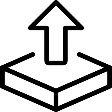 Siyah ve Beyaz Logo Simgesi PNG Biçimini Yükle. Web Sitesi Düğmesi, Mobil Uygulama Arayüzü, Dosya Aktarımı, Belge Paylaşımı, Bulut Depolama ve Veri Yedekleme için Minimalist Düz Tasarımlı Tek Renkli Ok Gönderme İşareti Grafiksel Elemanı