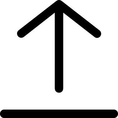 Siyah ve Beyaz Logo Simgesi PNG Biçimini Yükle. Web Sitesi Düğmesi, Mobil Uygulama Arayüzü, Dosya Aktarımı, Belge Paylaşımı, Bulut Depolama ve Veri Yedekleme için Minimalist Düz Tasarımlı Tek Renkli Ok Gönderme İşareti Grafiksel Elemanı