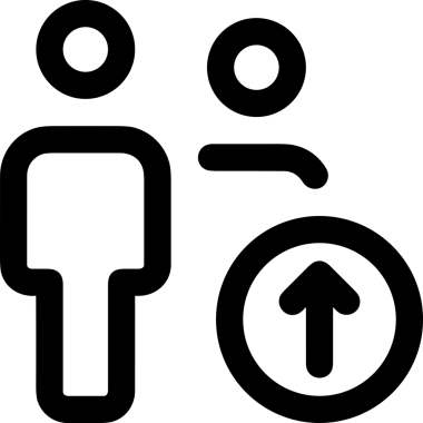 Siyah ve Beyaz Logo Simgesi PNG Biçimini Yükle. Web Sitesi Düğmesi, Mobil Uygulama Arayüzü, Dosya Aktarımı, Belge Paylaşımı, Bulut Depolama ve Veri Yedekleme için Minimalist Düz Tasarımlı Tek Renkli Ok Gönderme İşareti Grafiksel Elemanı