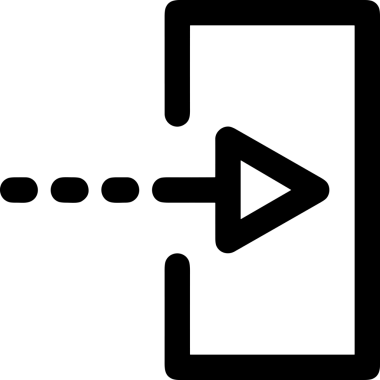 Siyah ve Beyaz Logo Simgesi PNG Biçimini Yükle. Web Sitesi Düğmesi, Mobil Uygulama Arayüzü, Dosya Aktarımı, Belge Paylaşımı, Bulut Depolama ve Veri Yedekleme için Minimalist Düz Tasarımlı Tek Renkli Ok Gönderme İşareti Grafiksel Elemanı
