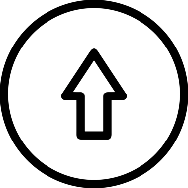 Siyah ve Beyaz Logo Simgesi PNG Biçimini Yükle. Web Sitesi Düğmesi, Mobil Uygulama Arayüzü, Dosya Aktarımı, Belge Paylaşımı, Bulut Depolama ve Veri Yedekleme için Minimalist Düz Tasarımlı Tek Renkli Ok Gönderme İşareti Grafiksel Elemanı