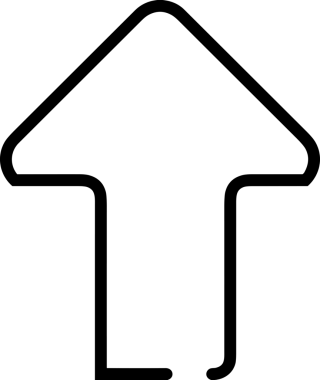 Siyah ve Beyaz Logo Simgesi PNG Biçimini Yükle. Web Sitesi Düğmesi, Mobil Uygulama Arayüzü, Dosya Aktarımı, Belge Paylaşımı, Bulut Depolama ve Veri Yedekleme için Minimalist Düz Tasarımlı Tek Renkli Ok Gönderme İşareti Grafiksel Elemanı