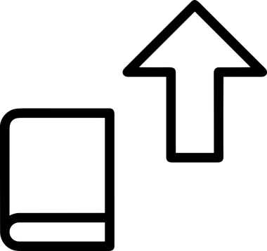 Siyah ve Beyaz Logo Simgesi PNG Biçimini Yükle. Web Sitesi Düğmesi, Mobil Uygulama Arayüzü, Dosya Aktarımı, Belge Paylaşımı, Bulut Depolama ve Veri Yedekleme için Minimalist Düz Tasarımlı Tek Renkli Ok Gönderme İşareti Grafiksel Elemanı