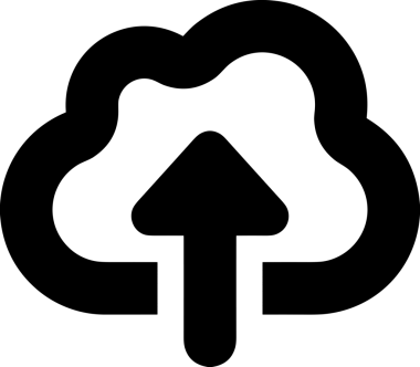 Siyah ve Beyaz Logo Simgesi PNG Biçimini Yükle. Web Sitesi Düğmesi, Mobil Uygulama Arayüzü, Dosya Aktarımı, Belge Paylaşımı, Bulut Depolama ve Veri Yedekleme için Minimalist Düz Tasarımlı Tek Renkli Ok Gönderme İşareti Grafiksel Elemanı