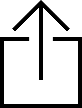 Siyah ve Beyaz Logo Simgesi PNG Biçimini Yükle. Web Sitesi Düğmesi, Mobil Uygulama Arayüzü, Dosya Aktarımı, Belge Paylaşımı, Bulut Depolama ve Veri Yedekleme için Minimalist Düz Tasarımlı Tek Renkli Ok Gönderme İşareti Grafiksel Elemanı