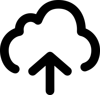 Siyah ve Beyaz Logo Simgesi PNG Biçimini Yükle. Web Sitesi Düğmesi, Mobil Uygulama Arayüzü, Dosya Aktarımı, Belge Paylaşımı, Bulut Depolama ve Veri Yedekleme için Minimalist Düz Tasarımlı Tek Renkli Ok Gönderme İşareti Grafiksel Elemanı