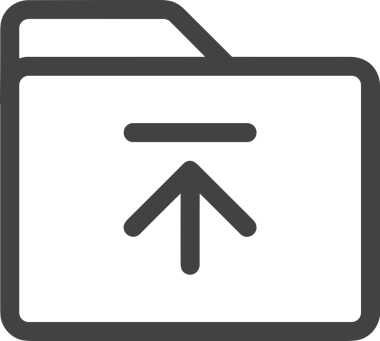 Siyah ve Beyaz Logo Simgesi PNG Biçimini Yükle. Web Sitesi Düğmesi, Mobil Uygulama Arayüzü, Dosya Aktarımı, Belge Paylaşımı, Bulut Depolama ve Veri Yedekleme için Minimalist Düz Tasarımlı Tek Renkli Ok Gönderme İşareti Grafiksel Elemanı