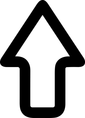 Siyah ve Beyaz Logo Simgesi PNG Biçimini Yükle. Web Sitesi Düğmesi, Mobil Uygulama Arayüzü, Dosya Aktarımı, Belge Paylaşımı, Bulut Depolama ve Veri Yedekleme için Minimalist Düz Tasarımlı Tek Renkli Ok Gönderme İşareti Grafiksel Elemanı