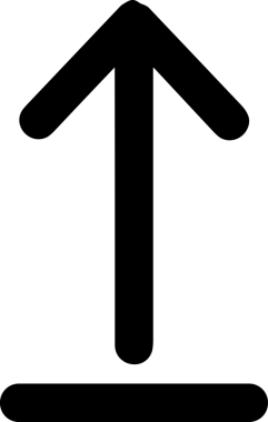 Siyah ve Beyaz Logo Simgesi PNG Biçimini Yükle. Web Sitesi Düğmesi, Mobil Uygulama Arayüzü, Dosya Aktarımı, Belge Paylaşımı, Bulut Depolama ve Veri Yedekleme için Minimalist Düz Tasarımlı Tek Renkli Ok Gönderme İşareti Grafiksel Elemanı