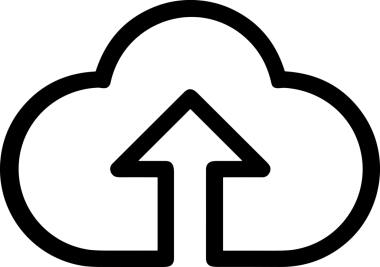 Siyah ve Beyaz Logo Simgesi PNG Biçimini Yükle. Web Sitesi Düğmesi, Mobil Uygulama Arayüzü, Dosya Aktarımı, Belge Paylaşımı, Bulut Depolama ve Veri Yedekleme için Minimalist Düz Tasarımlı Tek Renkli Ok Gönderme İşareti Grafiksel Elemanı