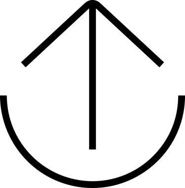Siyah ve Beyaz Logo Simgesi PNG Biçimini Yükle. Web Sitesi Düğmesi, Mobil Uygulama Arayüzü, Dosya Aktarımı, Belge Paylaşımı, Bulut Depolama ve Veri Yedekleme için Minimalist Düz Tasarımlı Tek Renkli Ok Gönderme İşareti Grafiksel Elemanı