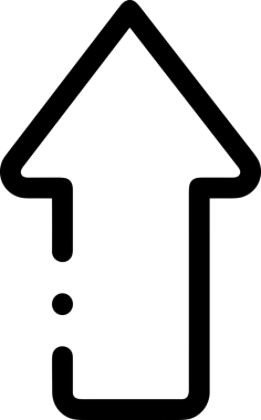 Siyah ve Beyaz Logo Simgesi PNG Biçimini Yükle. Web Sitesi Düğmesi, Mobil Uygulama Arayüzü, Dosya Aktarımı, Belge Paylaşımı, Bulut Depolama ve Veri Yedekleme için Minimalist Düz Tasarımlı Tek Renkli Ok Gönderme İşareti Grafiksel Elemanı