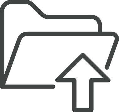 Siyah ve Beyaz Logo Simgesi PNG Biçimini Yükle. Web Sitesi Düğmesi, Mobil Uygulama Arayüzü, Dosya Aktarımı, Belge Paylaşımı, Bulut Depolama ve Veri Yedekleme için Minimalist Düz Tasarımlı Tek Renkli Ok Gönderme İşareti Grafiksel Elemanı