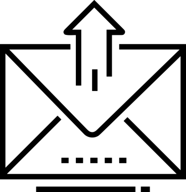 Siyah ve Beyaz Logo Simgesi PNG Biçimini Yükle. Web Sitesi Düğmesi, Mobil Uygulama Arayüzü, Dosya Aktarımı, Belge Paylaşımı, Bulut Depolama ve Veri Yedekleme için Minimalist Düz Tasarımlı Tek Renkli Ok Gönderme İşareti Grafiksel Elemanı