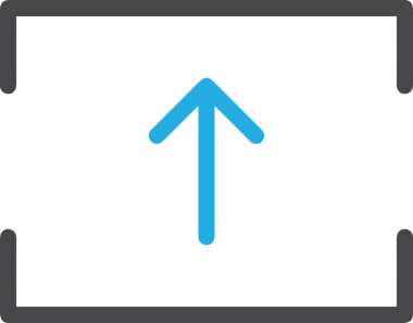 Siyah ve Beyaz Logo Simgesi PNG Biçimini Yükle. Web Sitesi Düğmesi, Mobil Uygulama Arayüzü, Dosya Aktarımı, Belge Paylaşımı, Bulut Depolama ve Veri Yedekleme için Minimalist Düz Tasarımlı Tek Renkli Ok Gönderme İşareti Grafiksel Elemanı