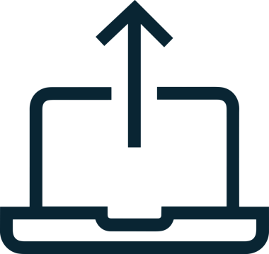 Siyah ve Beyaz Logo Simgesi PNG Biçimini Yükle. Web Sitesi Düğmesi, Mobil Uygulama Arayüzü, Dosya Aktarımı, Belge Paylaşımı, Bulut Depolama ve Veri Yedekleme için Minimalist Düz Tasarımlı Tek Renkli Ok Gönderme İşareti Grafiksel Elemanı