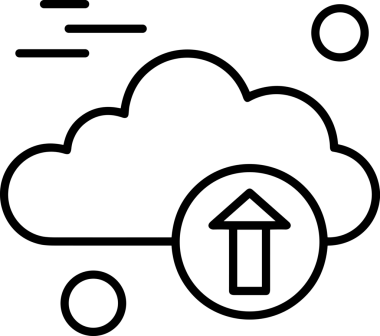 Siyah ve Beyaz Logo Simgesi PNG Biçimini Yükle. Web Sitesi Düğmesi, Mobil Uygulama Arayüzü, Dosya Aktarımı, Belge Paylaşımı, Bulut Depolama ve Veri Yedekleme için Minimalist Düz Tasarımlı Tek Renkli Ok Gönderme İşareti Grafiksel Elemanı