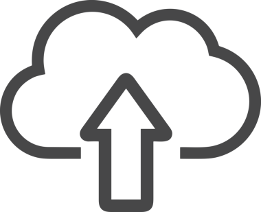 Siyah ve Beyaz Logo Simgesi PNG Biçimini Yükle. Web Sitesi Düğmesi, Mobil Uygulama Arayüzü, Dosya Aktarımı, Belge Paylaşımı, Bulut Depolama ve Veri Yedekleme için Minimalist Düz Tasarımlı Tek Renkli Ok Gönderme İşareti Grafiksel Elemanı